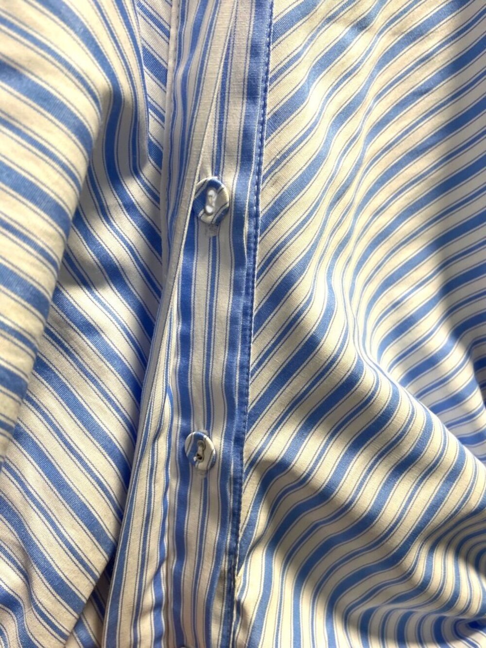Bardot Cut Out Striped Maxi Dress Blue Size XS Coastal Preppy Cottagecore Summer - Picture 11 of 15